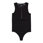 Rib Seamless Henley Bodysuit - Denny's