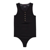 Rib Seamless Henley Bodysuit - Denny's