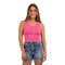 Waffle Snap Henley Crop Tank - Denny's