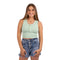 Waffle Snap Henley Crop Tank - Denny's
