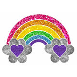 Glitter Rainbow Vinyl Sticker - Denny's