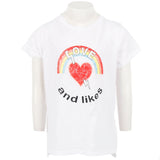 Short Sleeve Tee with Love and Likes - Denny's