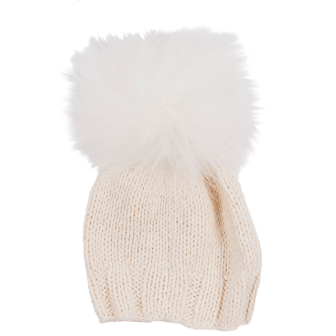 Knit Hat with Pom Pom - Denny's
