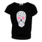 Short Sleeve Hi Lo Top Rock & Roll Skull with Heart Eyes - Denny's