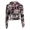 Long Sleeve Camo Crop Sweatshirt - Denny's
