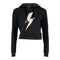 Rainbow Lightning Bolt Crop Hoody - Denny's