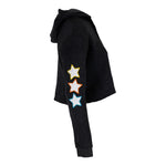 Rainbow Lightning Bolt Crop Hoody - Denny's