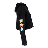 Rainbow Lightning Bolt Crop Hoody - Denny's