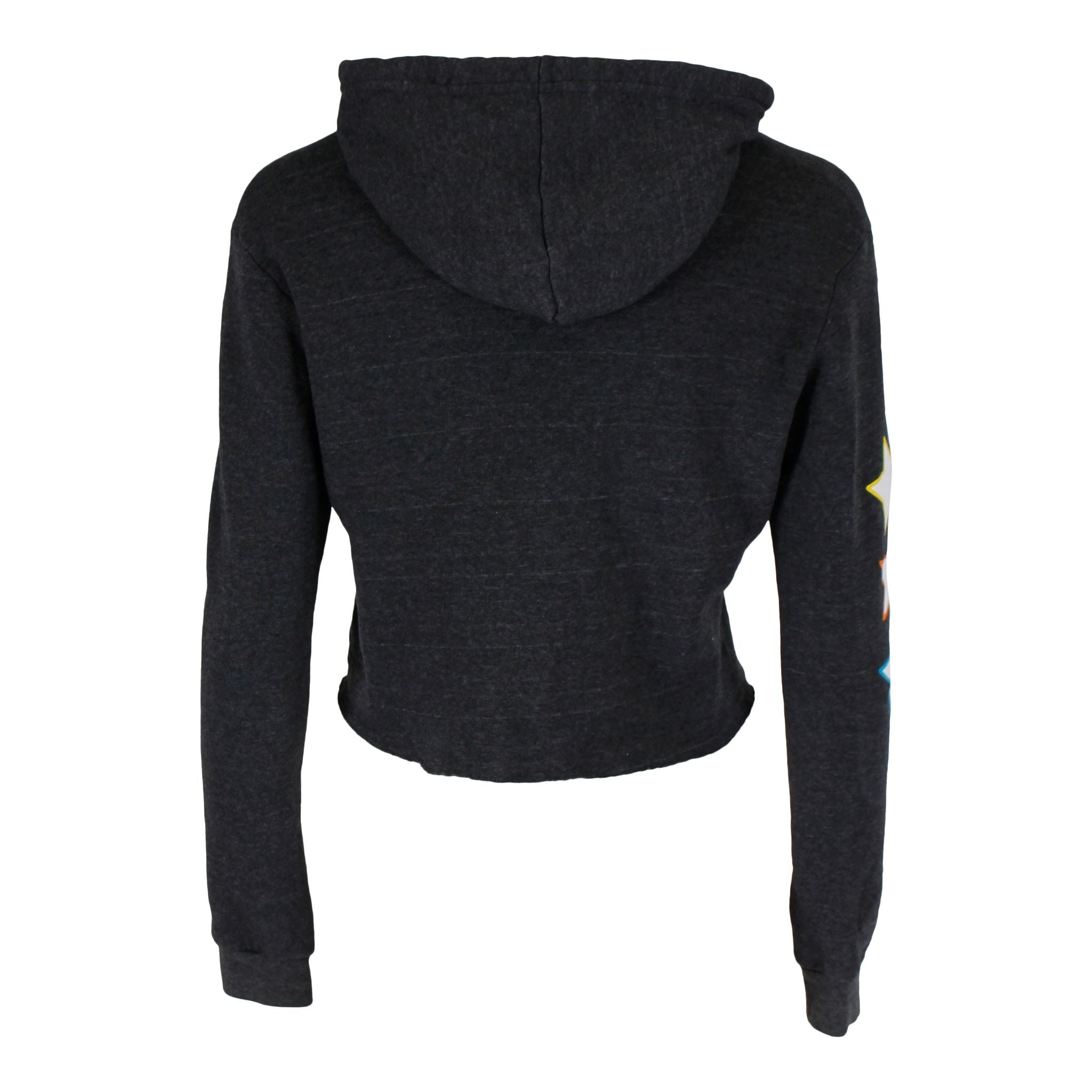Rainbow Lightning Bolt Crop Hoody - Denny's