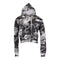 Long Sleeve Camo Crop Hoodie - Denny's