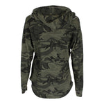 Long Sleeve Camo Hi Low Crew - Denny's