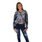 Black Grey Tie Dye High Low Hoody - Denny's