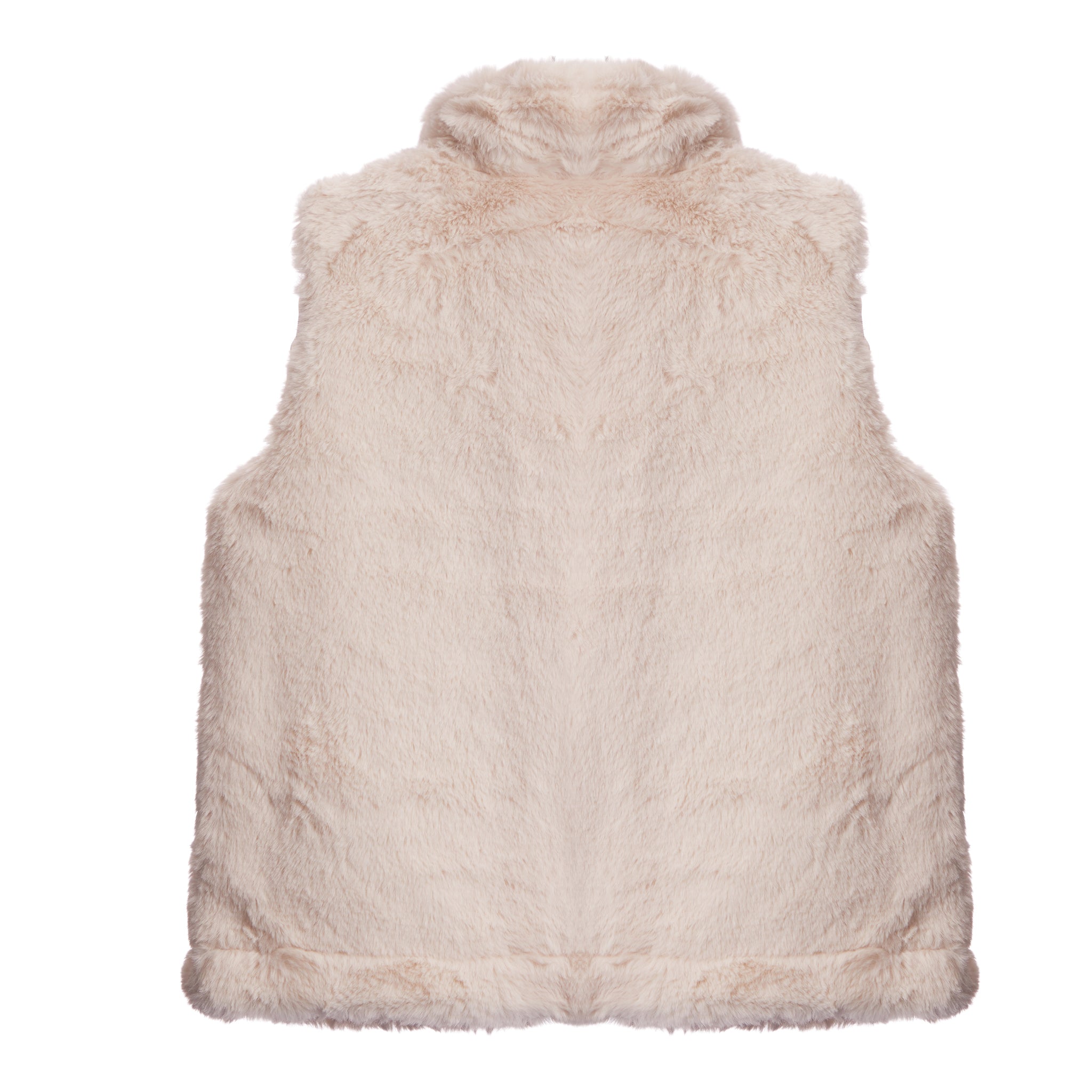 Faux Fur Zip Vest - Denny's