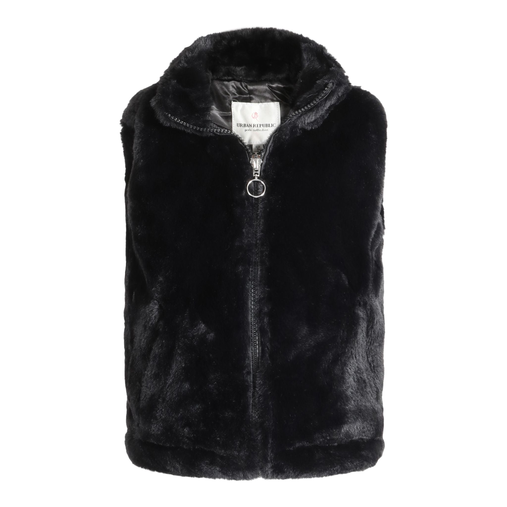 Faux Fur Zip Vest - Denny's