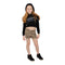 Long Sleeve Hi Lo Cropped Hoody with Brooklyn - Denny's