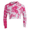 Long Sleeve Hi Lo Tie Dye Cropped Hoody - Denny's