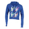 Long Sleeve Hi Low Hoodie with Bolt Skulls - Denny's