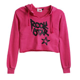 Rock Star Drip Cropped Hoodie - Denny's