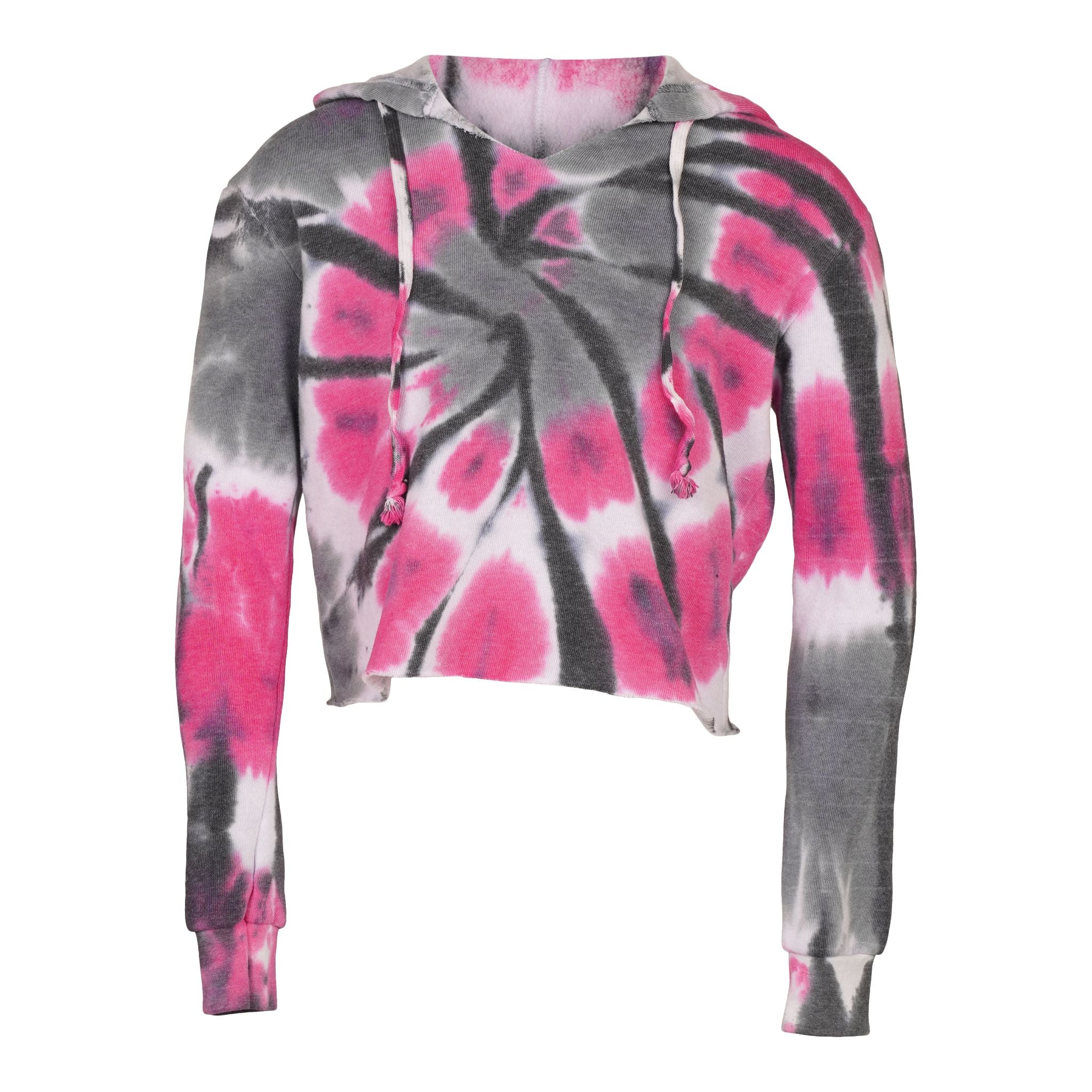 Pink And Black Tie Dye Hoodie - Denny's