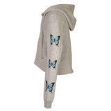 Blue Butterfly Arm Hoodie - Denny's