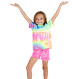 Denim Short with White Splatter - Denny's