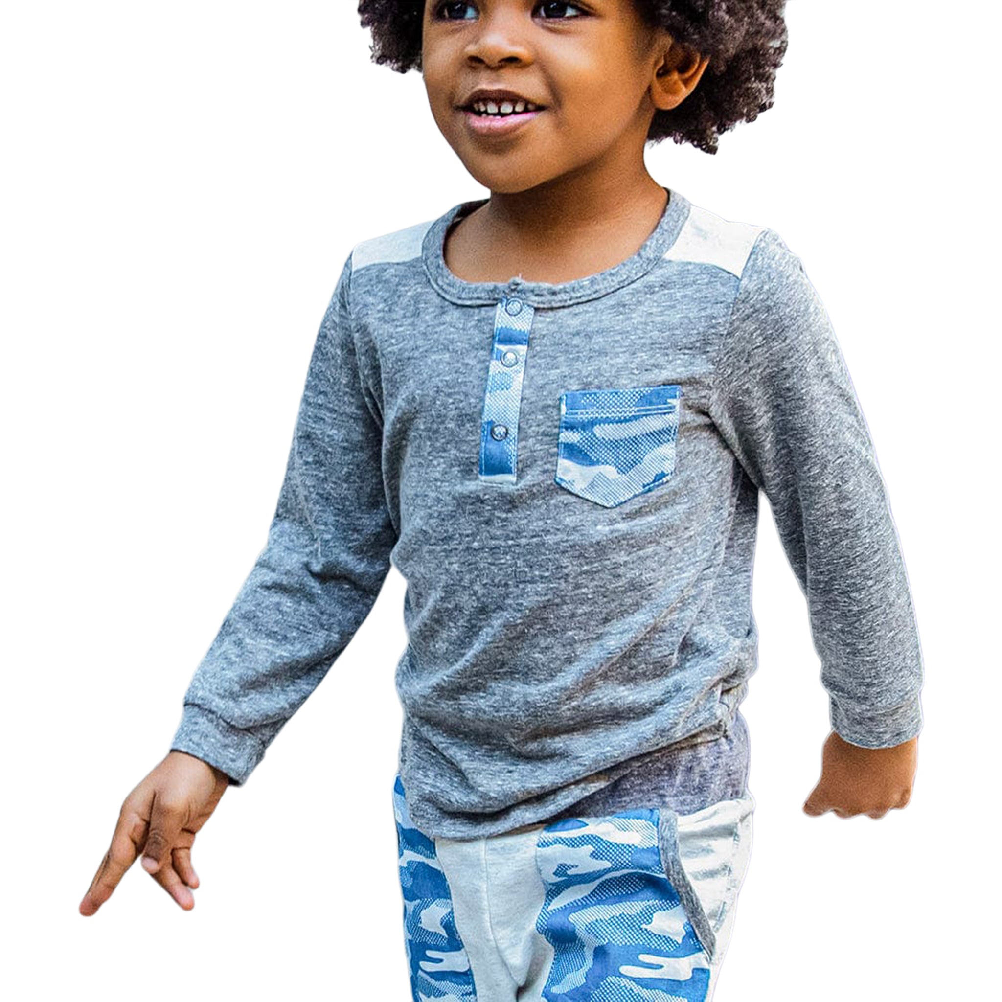 Tommy Camo Pocket Henley - Denny's