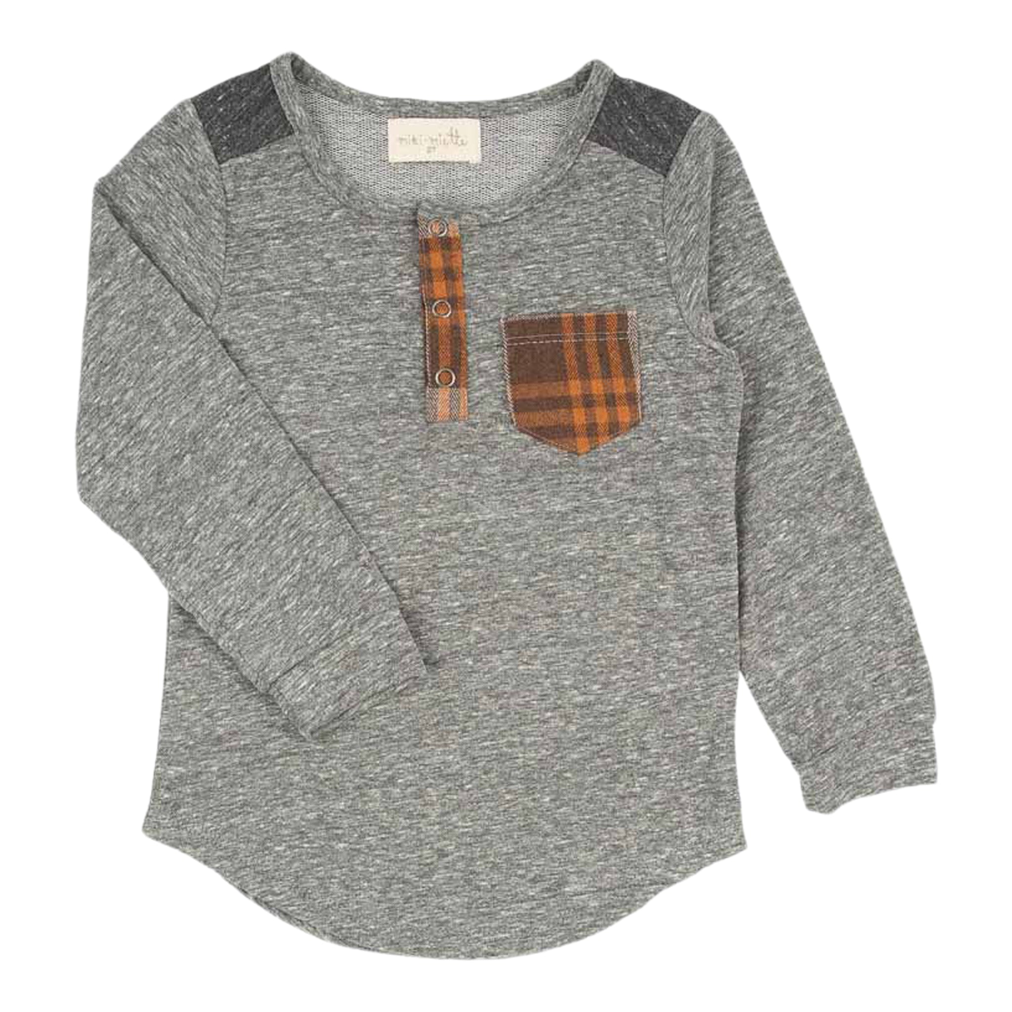 Tommy Plaid Pocket Henley - Denny's