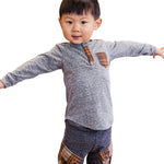 Tommy Plaid Pocket Henley - Denny's