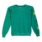 Stars & Yellow Smiley Arm Rawedge Sweatshirt - Denny's