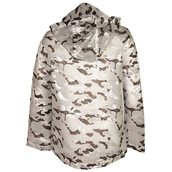 Transparent Vinyl Raincoat Camo - Denny's
