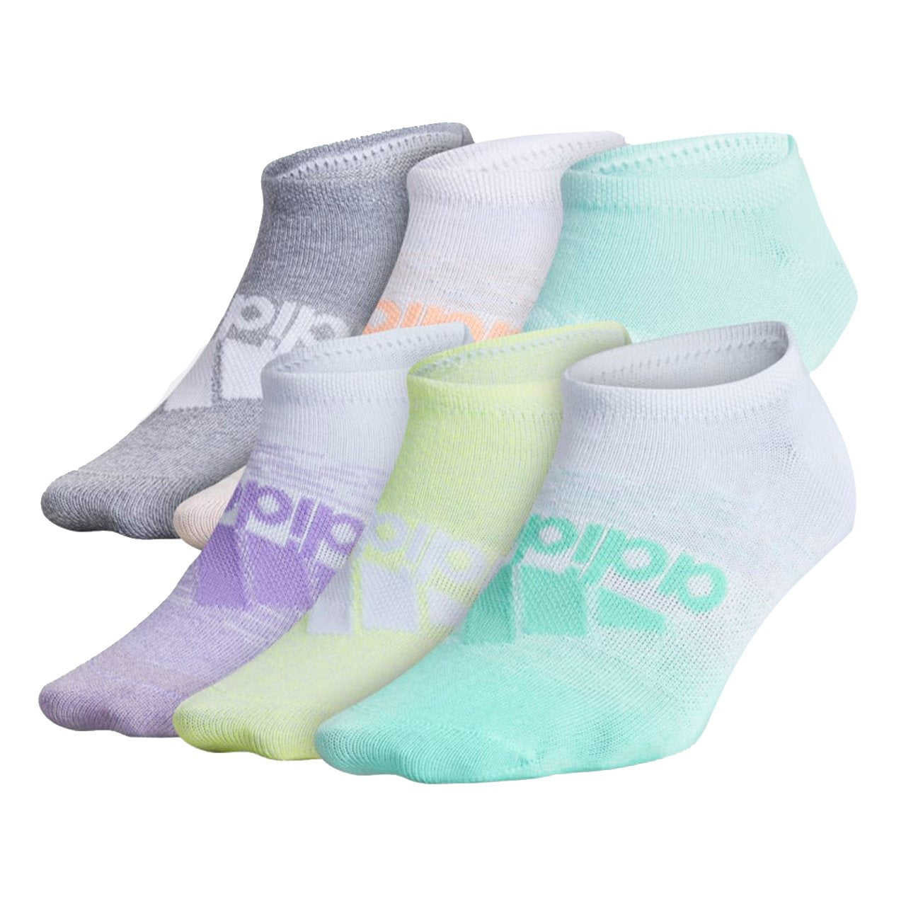 Girls 6pk No Show -Large - Denny's