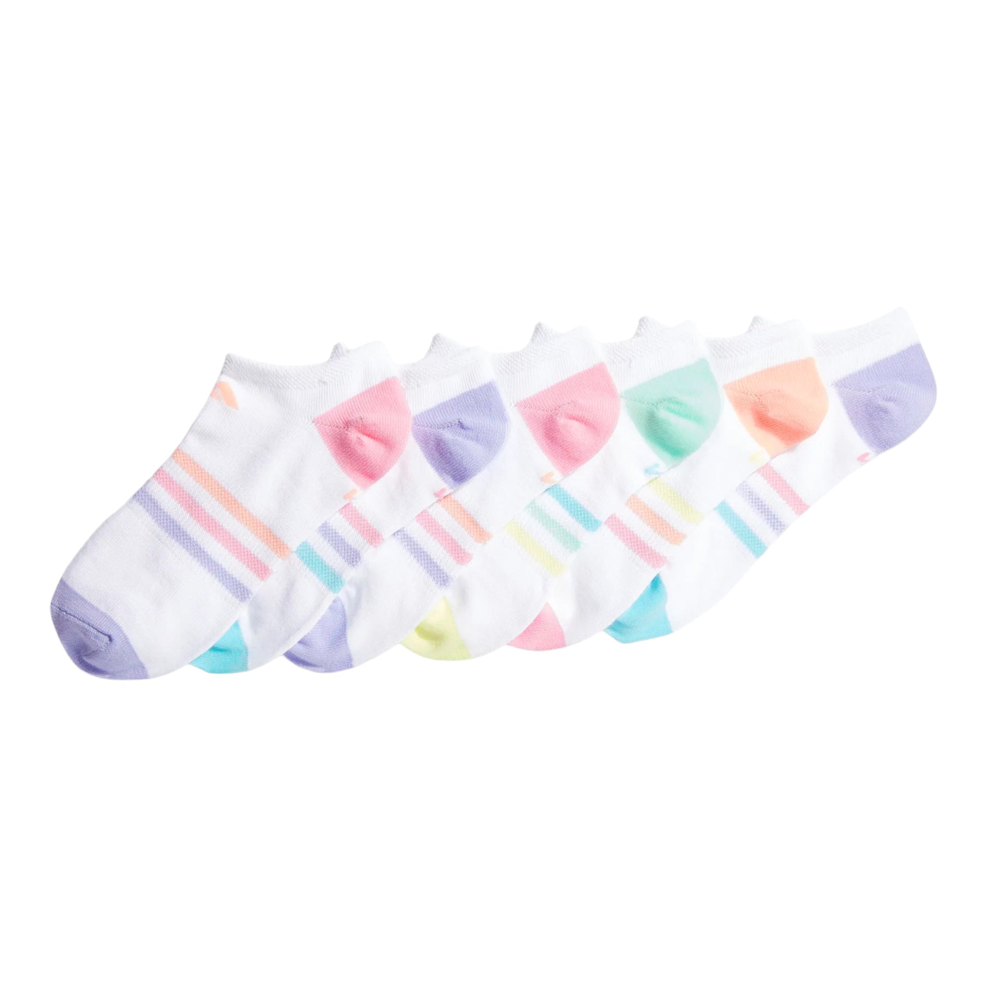 Girls 6pk No Show Socks - Denny's