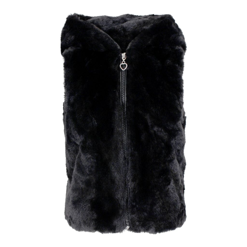 Hooded Fur Vest - Denny's