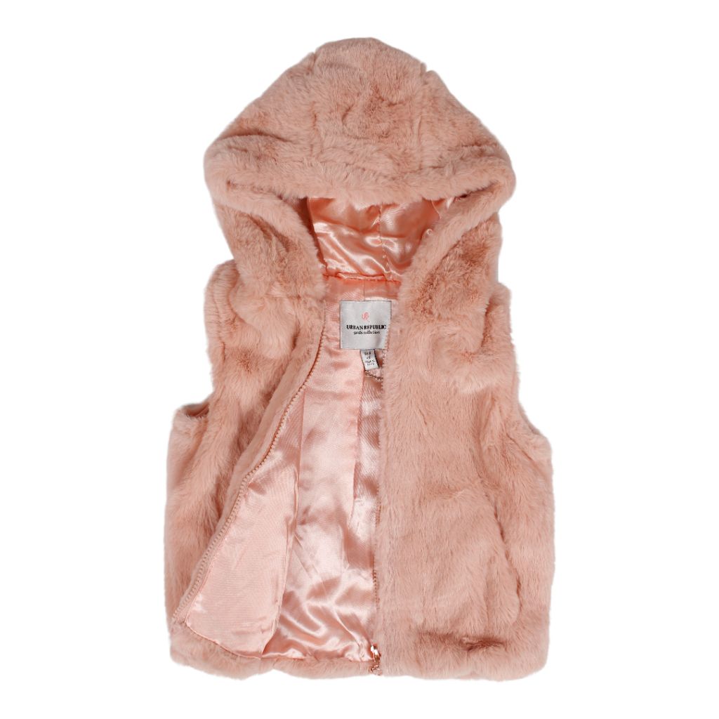 Hooded Fur Vest - Denny's