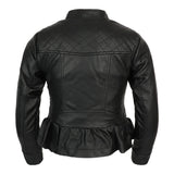 Faux Leather Peplum Moto Jacket - Denny's