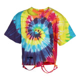 Primary Tie Dye Cropped Cut Tee - Denny's