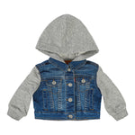 Indigo Hooded Trucker Jacket - Denny's
