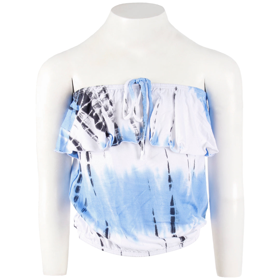 Tie Dye Tube Top Ruffle - Denny's