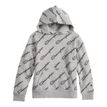 AOP Script Fleece Hoodie - Denny's