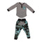 Henley Two Piece Set with Pocket Harem Camo Pant - Denny's