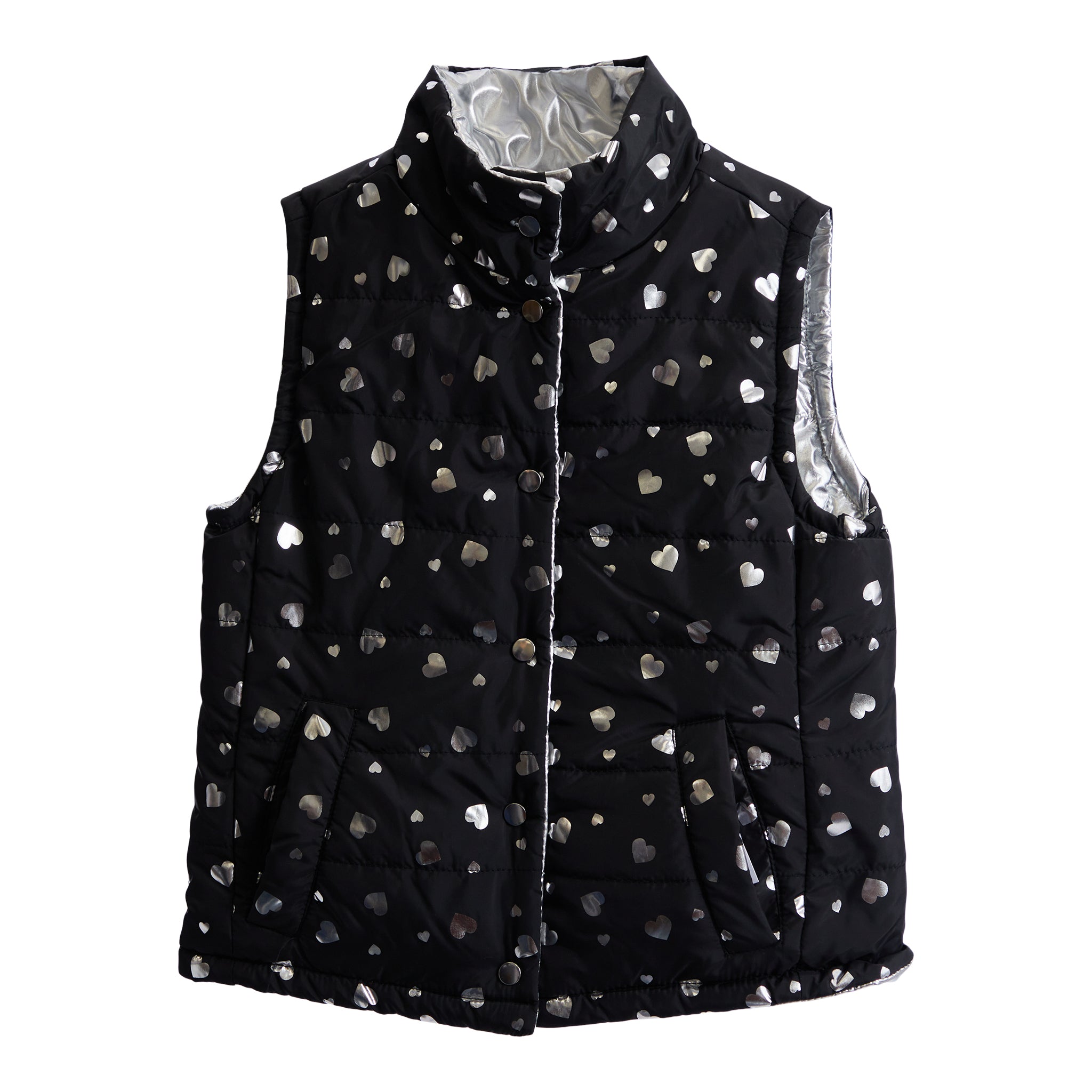Reversible Heart Quilted Vest - Denny's