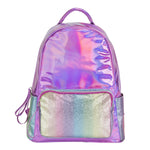 Pink Striped Glitter Backpack - Denny's