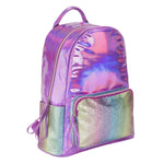 Pink Striped Glitter Backpack - Denny's
