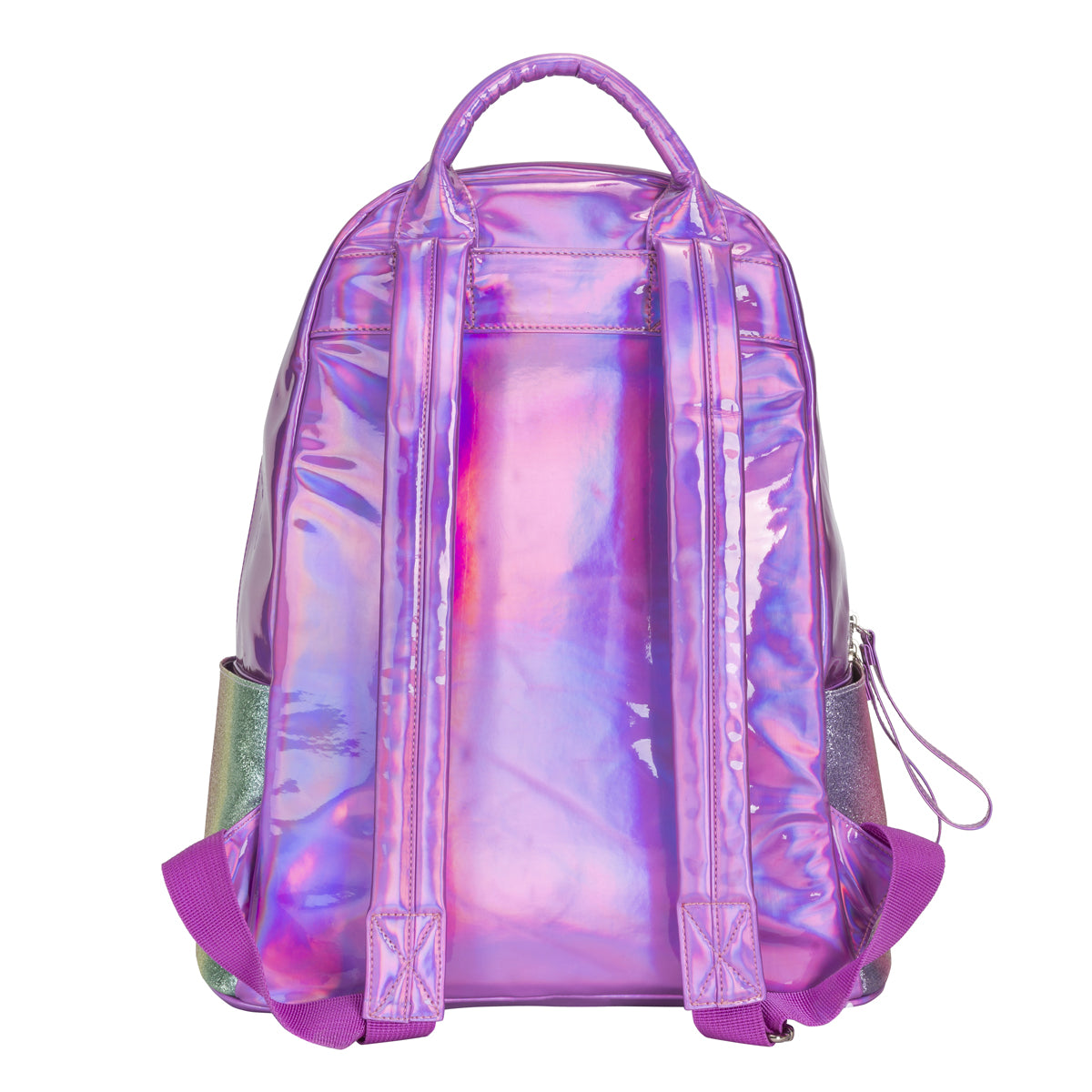 Pink Striped Glitter Backpack - Denny's