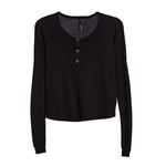 Drop Shoulder Thermal Henley - Denny's