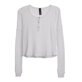 Drop Shoulder Thermal Henley - Denny's