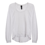 Raw Edge Jersey Top - Denny's
