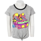 Tie Front Ringer Tank with Retro Skates - Denny's