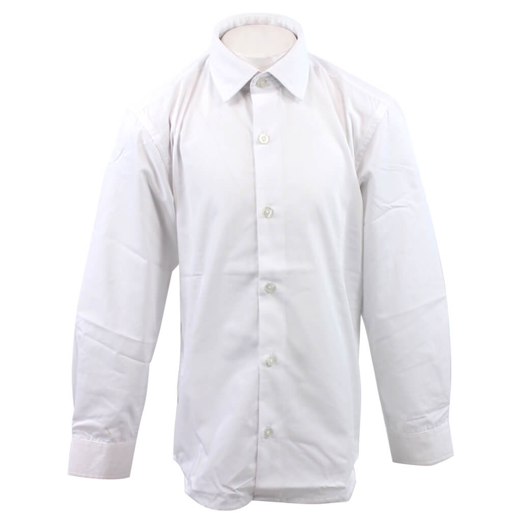 White Basic Button Down - Denny's