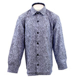 Denim Blue Paisley Button Down - Denny's